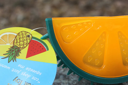 Pet Fruit Sound Pineapple and Lemon Chew Toy