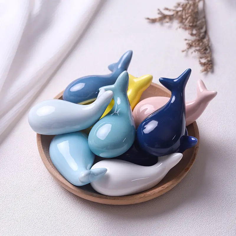 Whale-Shaped Ceramic Chopsticks Holder