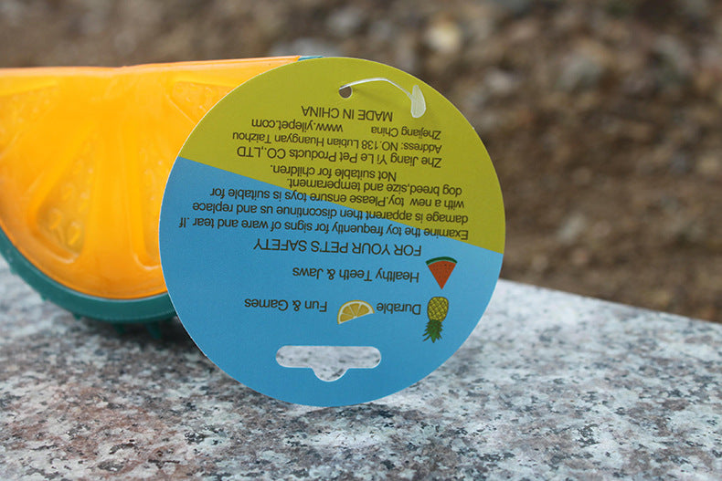 Pet Fruit Sound Pineapple and Lemon Chew Toy
