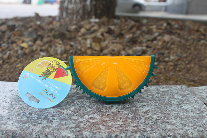 Pet Fruit Sound Pineapple and Lemon Chew Toy